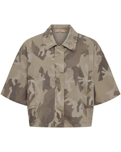 Marta du Chateau - MDCQuartz Jakke - Beige Camo